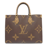 Louis Vuitton OnTheGo MM Handbag Shoulder Bag Brown