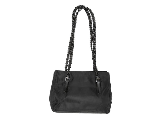 Black Prada 1990s Nylon Tote Bag
