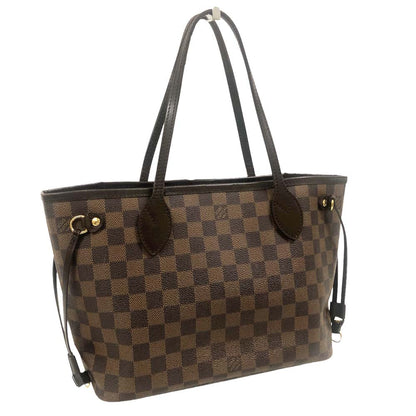 Louis Vuitton Neverfull PM Tote Shoulder Bag Damier Ebene