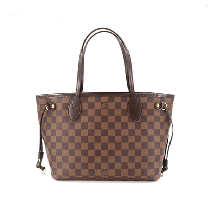 Louis Vuitton Damier Neverfull PM Tote Bag Ebene Brown