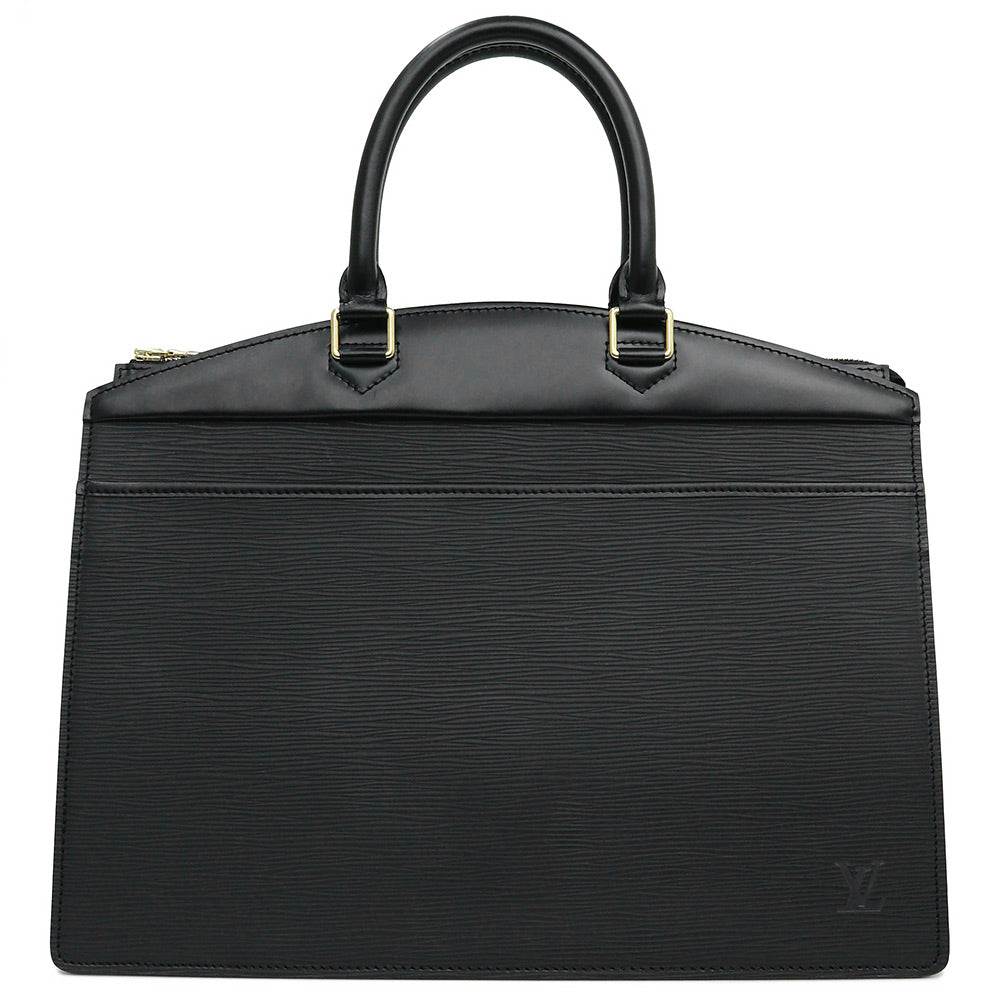 Louis Vuitton Riviera Handbag Epi Leather Noir Black
