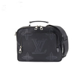 Louis Vuitton Monogram Giant Flight Case Shoulder Bag Taurillon Shadow Noir