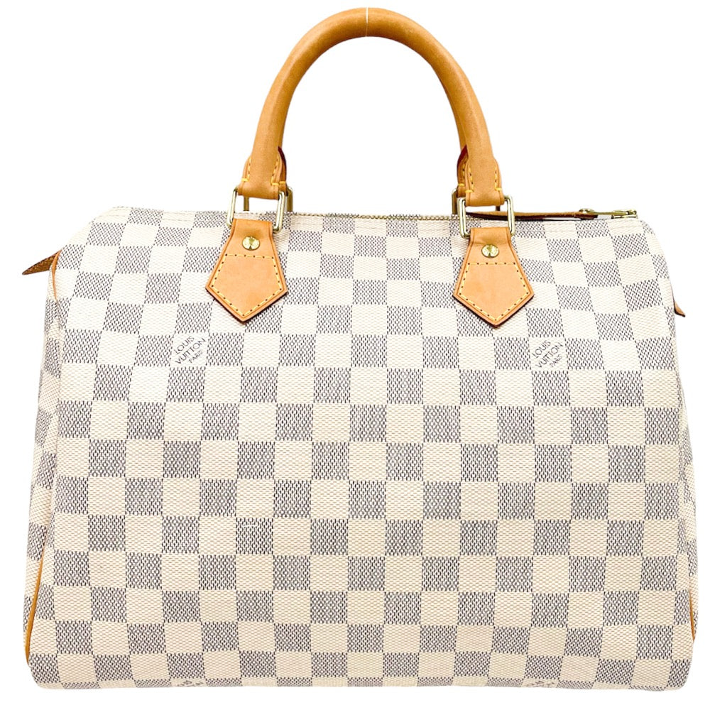 Louis Vuitton Handbag Damier Azur Speedy 30 Boston Bag White