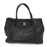 Chanel Caviar Skin Executive 2way Tote Bag Black