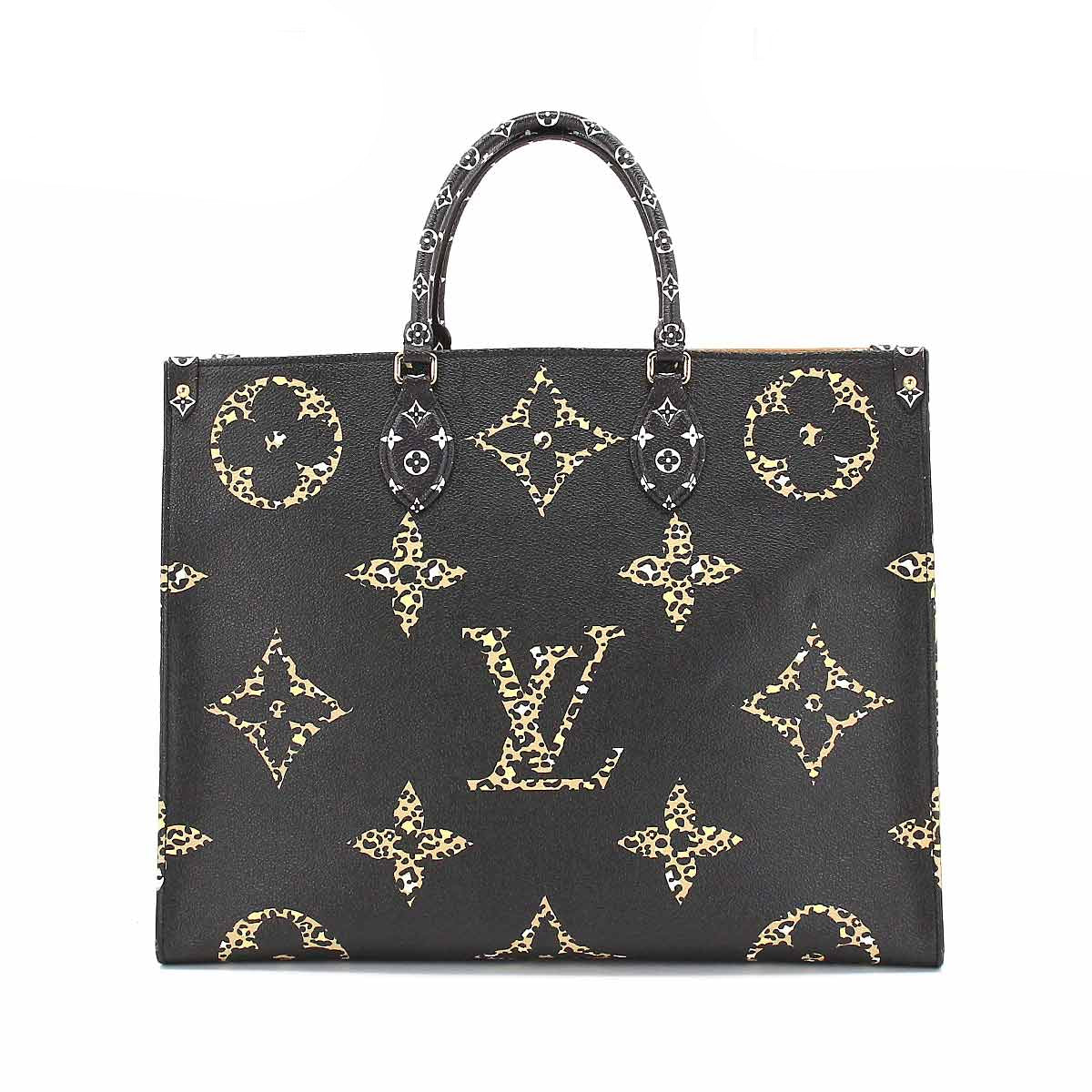 Louis Vuitton Monogram Jungle OnTheGo GM Tote Shoulder Bag Noir
