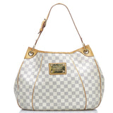 Louis Vuitton Damier Azur Galliera PM Shoulder Bag White
