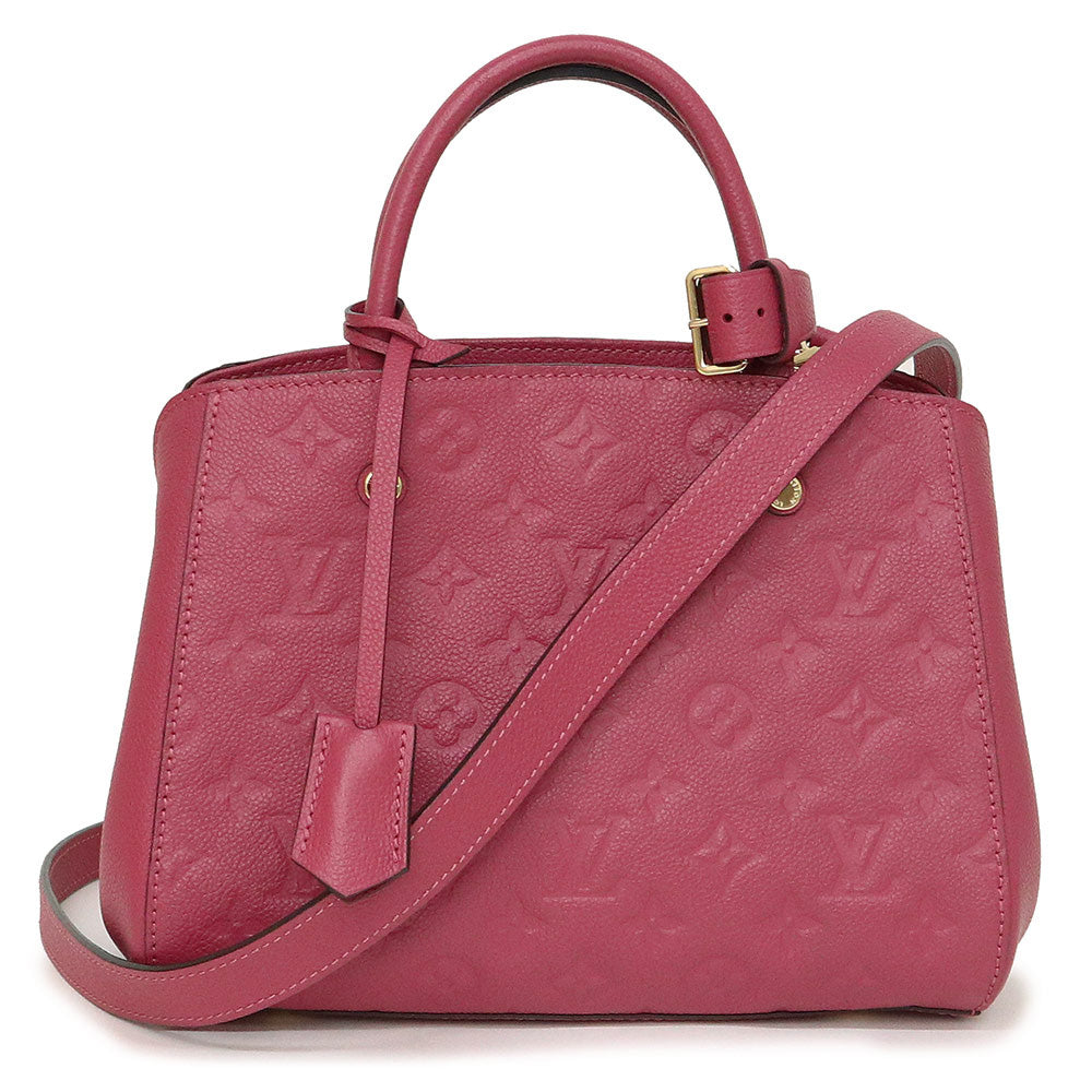 Louis Vuitton Monogram Emplant Montaigne BB 2 Way Diagonal Shoulder Handbag