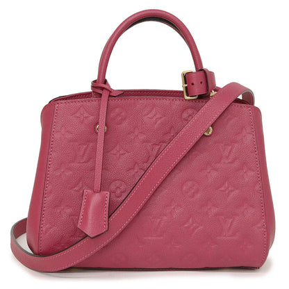 Louis Vuitton Monogram Emplant Montaigne BB 2 Way Diagonal Shoulder Handbag