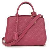 Louis Vuitton Monogram Emplant Montaigne BB 2 Way Diagonal Shoulder Handbag