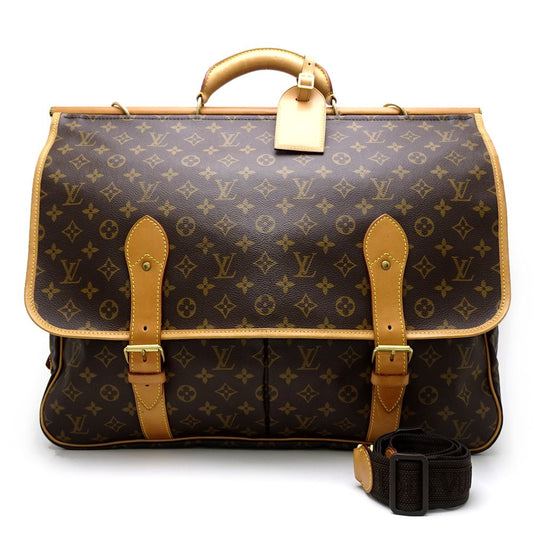 Louis Vuitton Monogram Saccious Brown 2WAY Bag Travel Bag