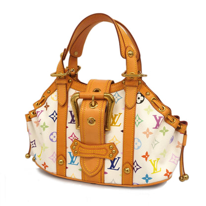 Louis Vuitton Handbag Monogram Multicolor Theda GM White