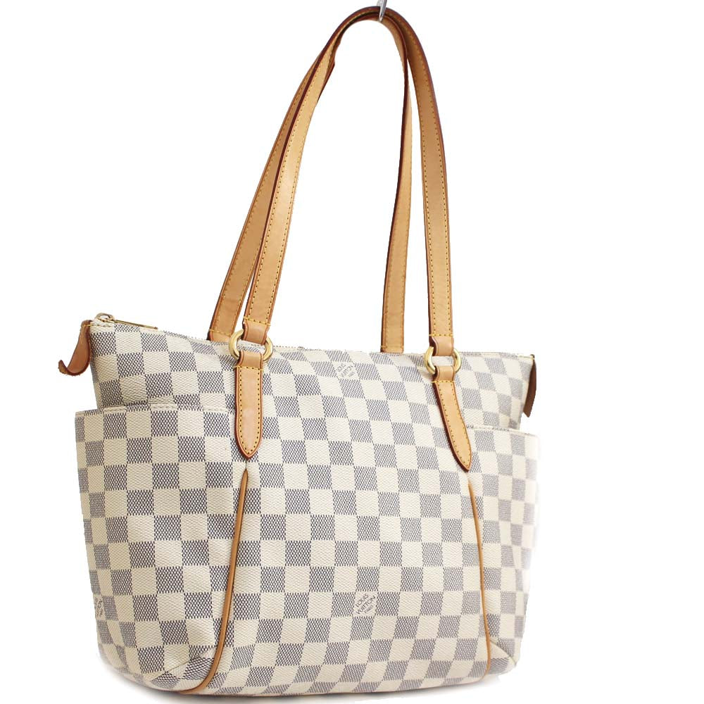Louis Vuitton Totally PM Damier Azur Tote Bag White