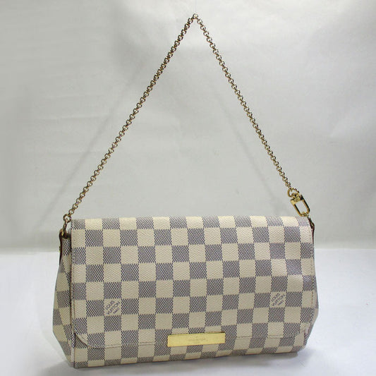 Louis Vuitton Favorite MM Shoulder Bag Damier Azur