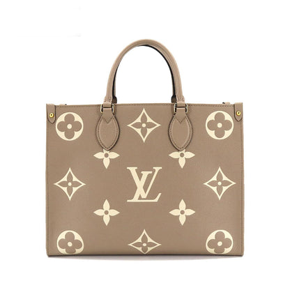 Louis Vuitton Bicolor Monogram Implant On the Go MM Shoulder Bag Tourtrail Claim Creme