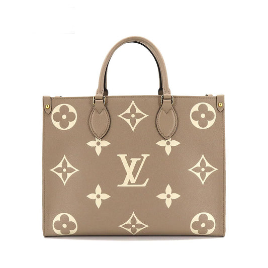 Louis Vuitton Bicolor Monogram Implant On the Go MM Shoulder Bag Tourtrail Claim Creme