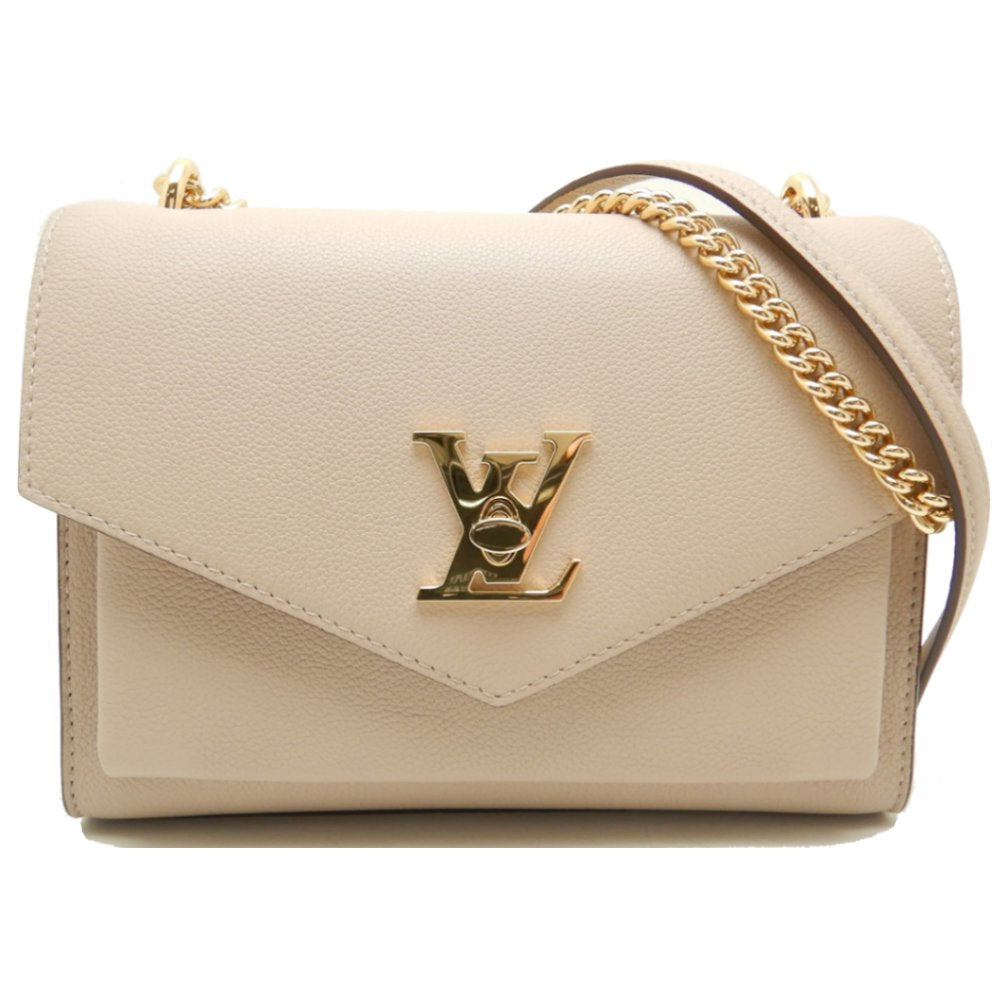 Louis Vuitton My Lock Me Chain Shoulder Bag Calf Greige