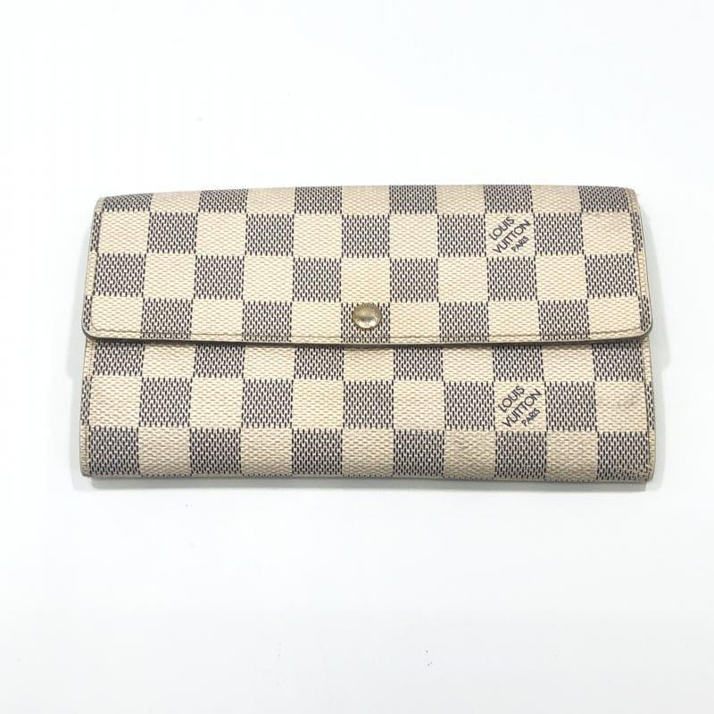 Louis Vuitton Damier Azur Portefeuille Sala Bi-fold Long Wallet