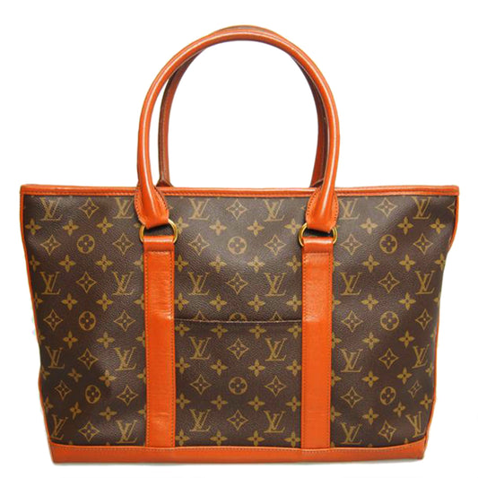 Louis Vuitton Weekend Monogram Handbag Red