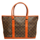 Louis Vuitton Weekend Monogram Handbag Red