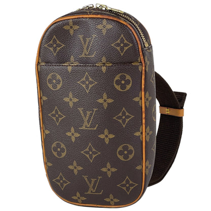 Louis Vuitton Pochette Ganju Shoulder Bag Shawl Body Bag Monogram Brown