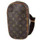Louis Vuitton Pochette Ganju Shoulder Bag Shawl Body Bag Monogram Brown