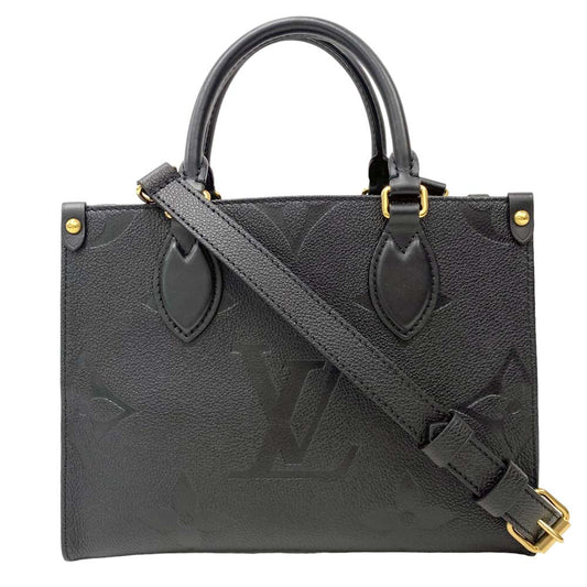 Louis Vuitton On The Go PM Amplant Leather Handbag Shoulder Bag