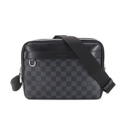 Louis Vuitton Damier Graphite Trocadero Messenger PM Shoulder Bag Black