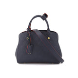 Louis Vuitton Monogram Implant Montaigne BB 2 Way Hand Shoulder Bag Leather Marine Rouge