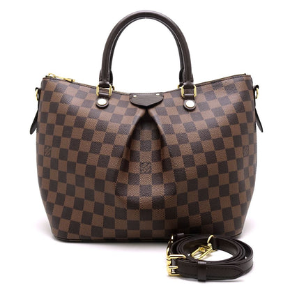 Louis Vuitton Damier Sienna MM Ebene 2WAY Bag Brown