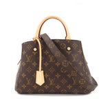Louis Vuitton Monogram Montaigne BB 2 Way Hand Shoulder Bag Brown