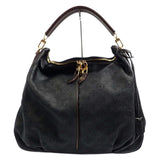 Louis Vuitton Selene PM Handbag Mahina Leather Black