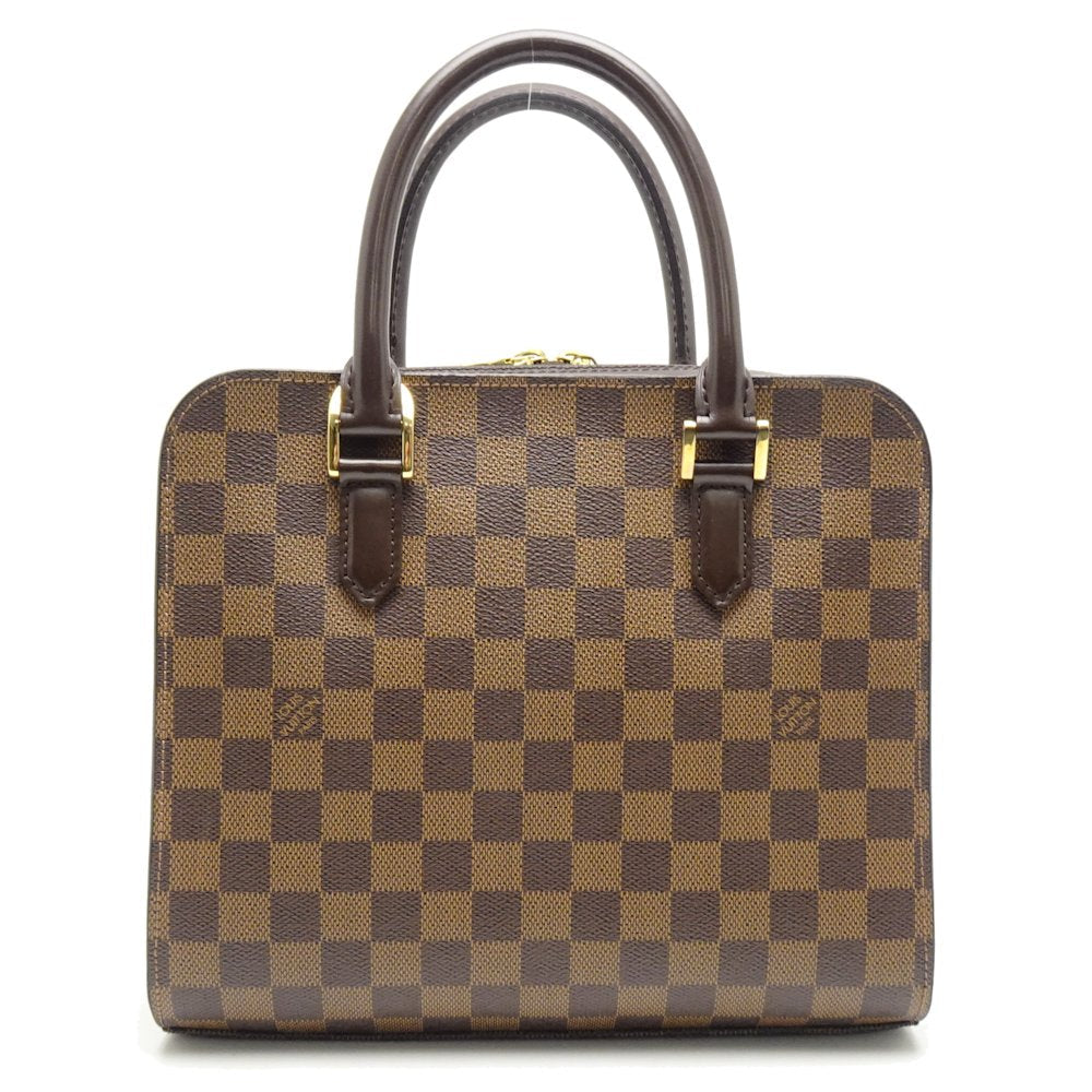 Louis Vuitton  Damier Triana Ebene Handbag Brown