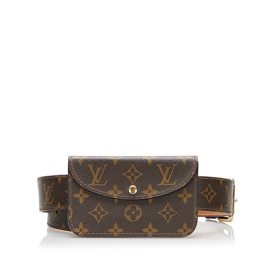 Louis Vuitton Monogram Sun Tulle Pochette Solo Waist Bag Brown