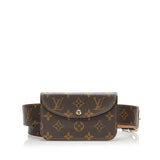 Louis Vuitton Monogram Sun Tulle Pochette Solo Waist Bag Brown