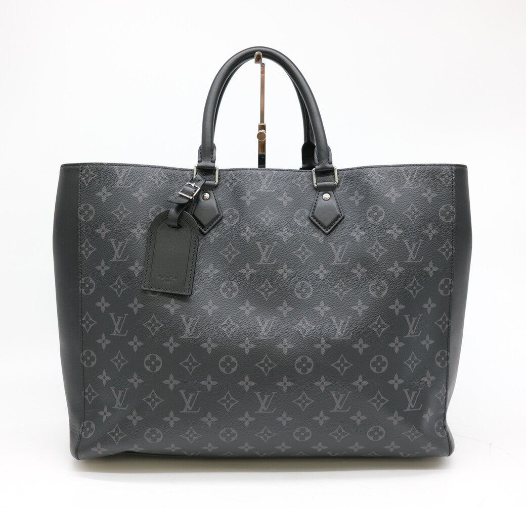 Louis Vuitton Grand Sac Monogram Eclipse Tote Bag Handbag