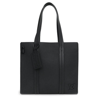 Louis Vuitton Aerogram Takeoff Tote Grain Calf Leather Noir Black