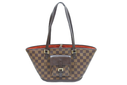 Louis Vuitton Shoulder Bag Tote Bag Manosque PM Damier Ebene Brown