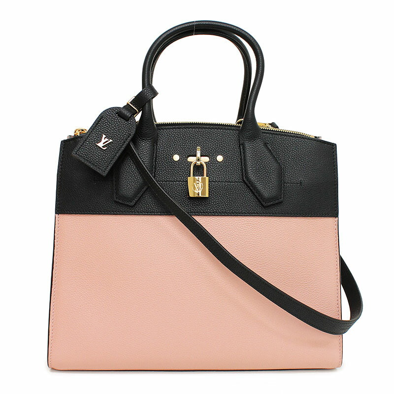 Louis Vuitton City Steamer MM 2 Way Handbag Magnolia Pink