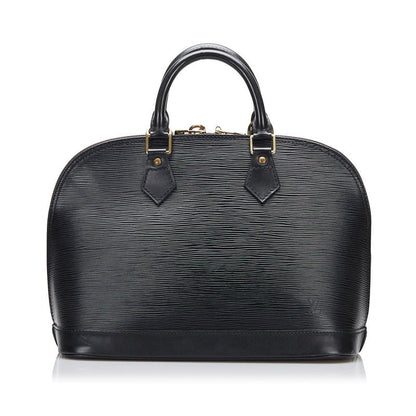 Louis Vuitton Epi Alma Handbag Noir Black Leather