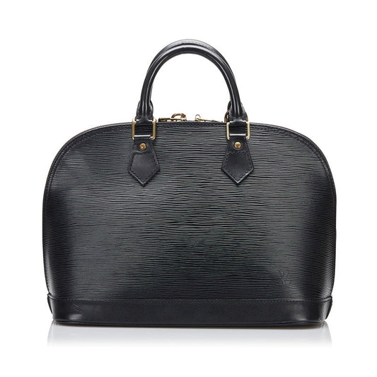 Louis Vuitton Epi Alma Handbag Noir Black Leather