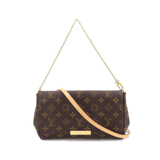 Louis Vuitton Monogram Favorite MM 2 Way Hand Shoulder Bag Brown