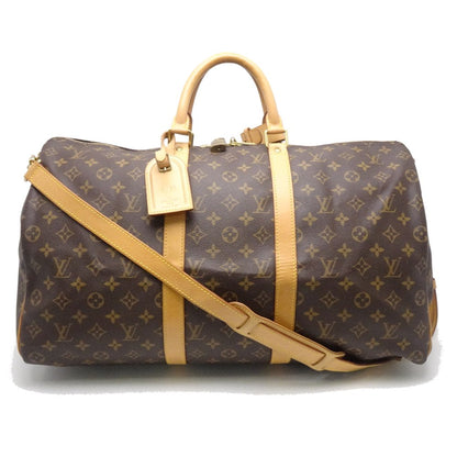 Louis Vuitton Monogram Keepall Bandouliere 50 Brown Boston Bag