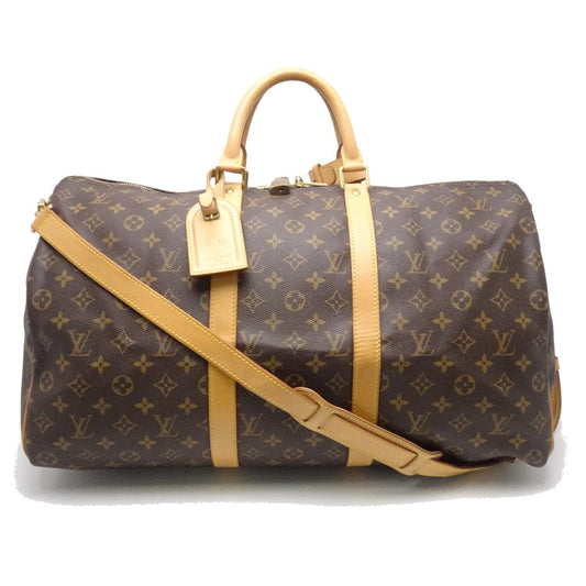 Louis Vuitton Monogram Keepall Bandouliere 50 Brown Boston Bag