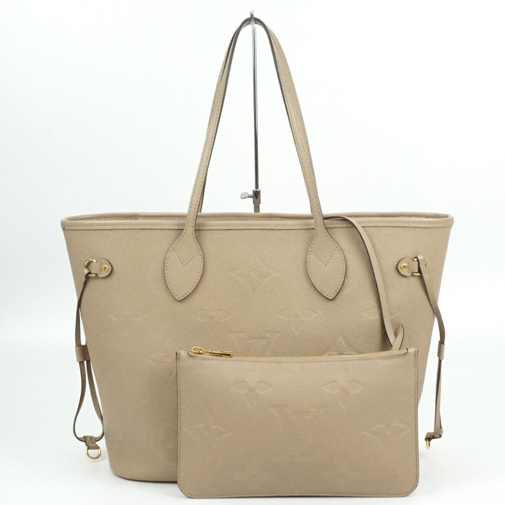 Louis Vuitton Neverfull MM Monogram Implant Tourtrell Greige Tote Bag