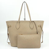 Louis Vuitton Neverfull MM Monogram Implant Tourtrell Greige Tote Bag