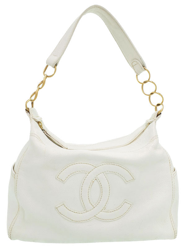 Chanel Coco Mark Shoulder Bag White
