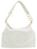 Chanel Coco Mark Shoulder Bag White