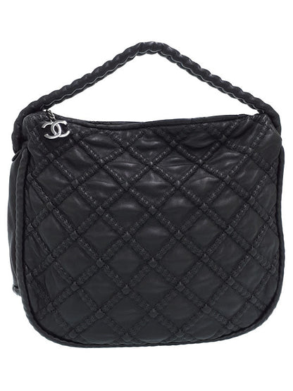 Chanel Matelasse Semi-Shoulder Bag Black
