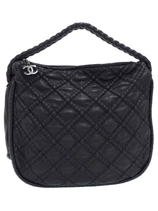 Chanel Matelasse Semi-Shoulder Bag Black