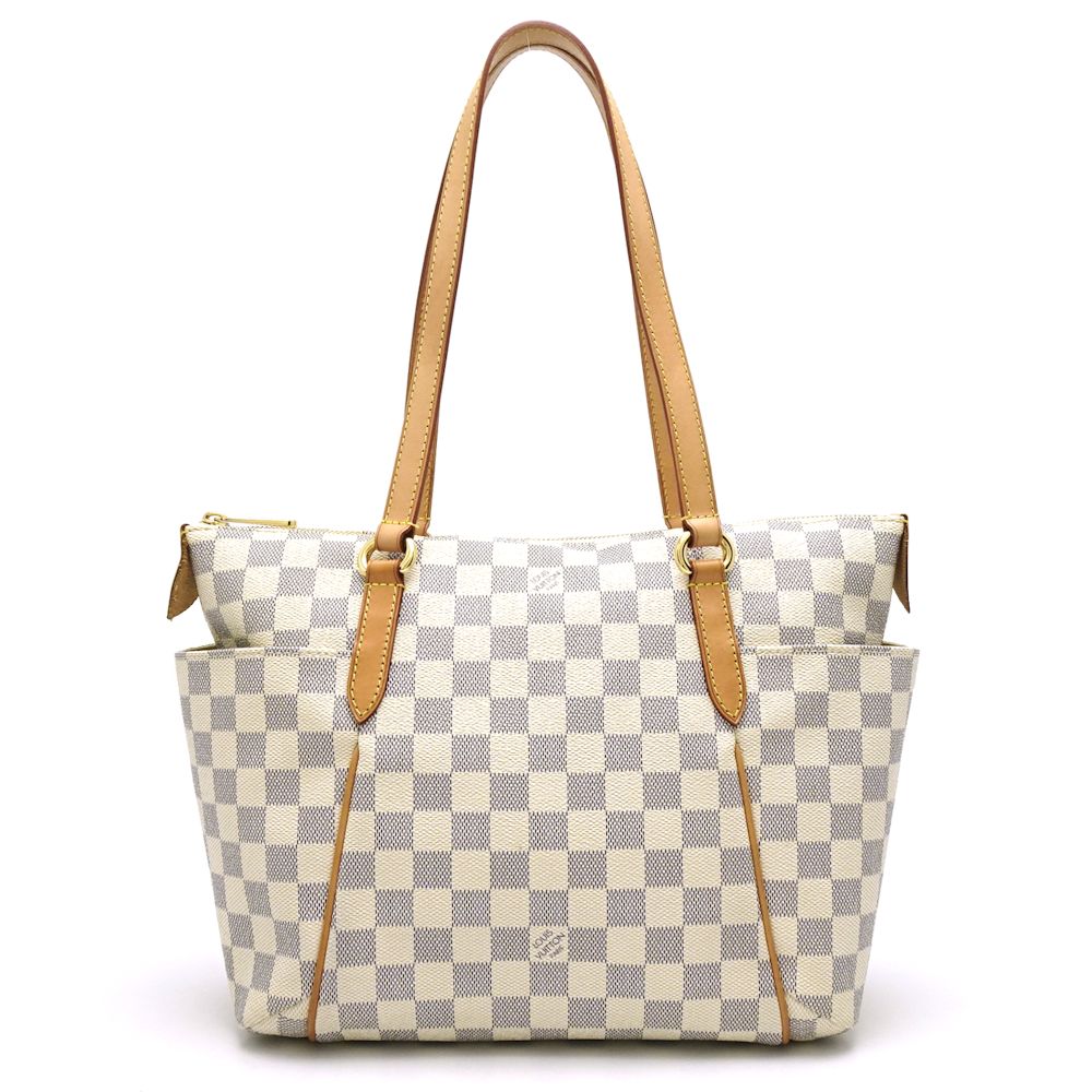Louis Vuitton Damier Azur Totally PM Tote Bag White